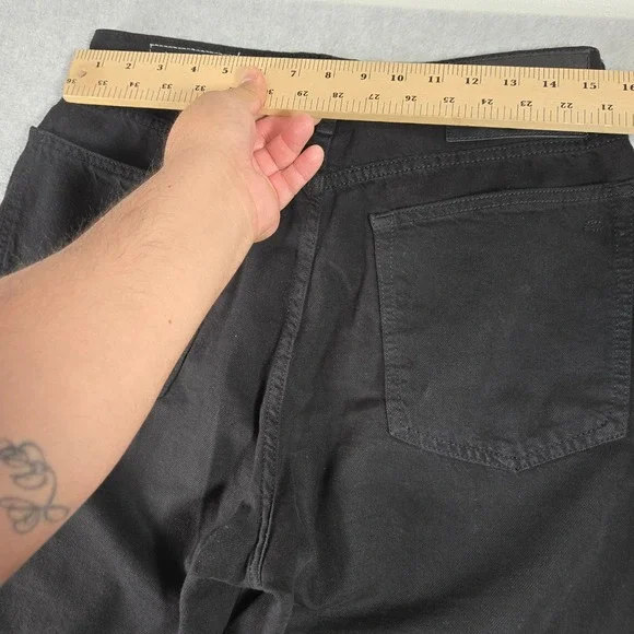 Rag & Bone Logan Mid-Rise Wide Leg Jeans Black Denim Womens 
30 - Picture 9 of 13
